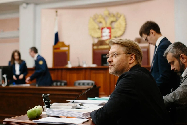 Представители «Яблока» на заседании Верховного суда | Источник: Николай Рыбаков / T.me