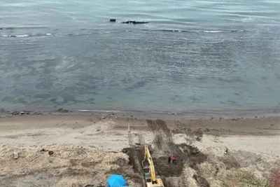 В селе Яблочном приступили к удалению судна «Тамга»