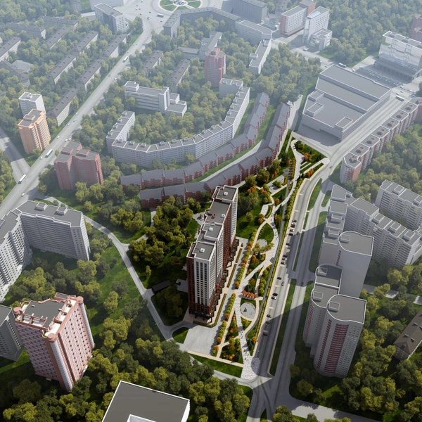 Раньше здесь была неухоженная территория, а сейчас — современная городская среда | Источник: «Сибирь Девелопмент»