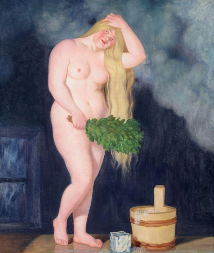 Б. М. Кустодиев. «Русская Венера», 1925–1926 гг. Государственная Третьяковская галерея. | Источник: Государственная Третьяковская галерея.