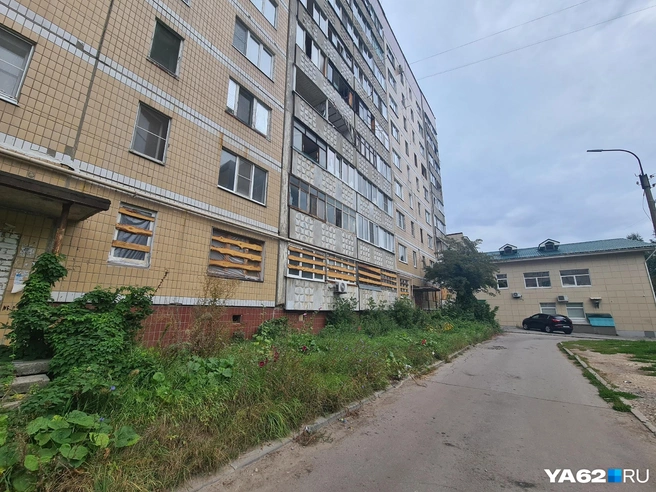 Окна на первом этаже заколотили, но это не спасает | Источник: Светлана Коновалова / YA62.RU