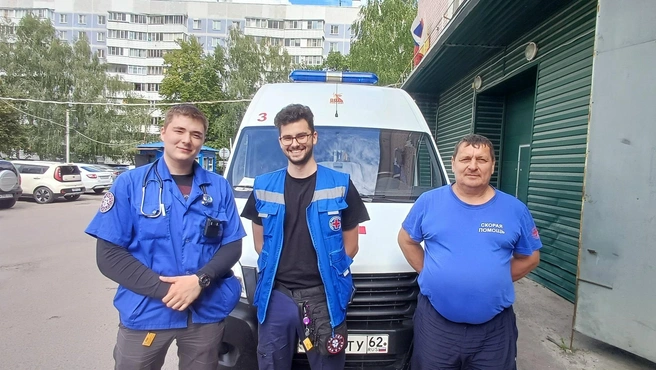 Бригада скорой помощи спасла жизнь рязанцу | Источник: Минздрав Рязанской области