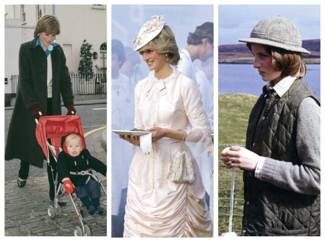 Леди Диана Спенсер во время работы в детском саду, Лондон, ноябрь 1980; принцесса Уэльская на барбекю в Канаде, 29 июня 1983; леди Диана Спенсер на острове Уист на Западных островах Шотландии, 1974 | marieclaire.ru