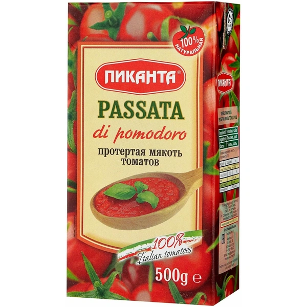 Мякоть томатов протертая Passata, 500 г, «Пиканта»