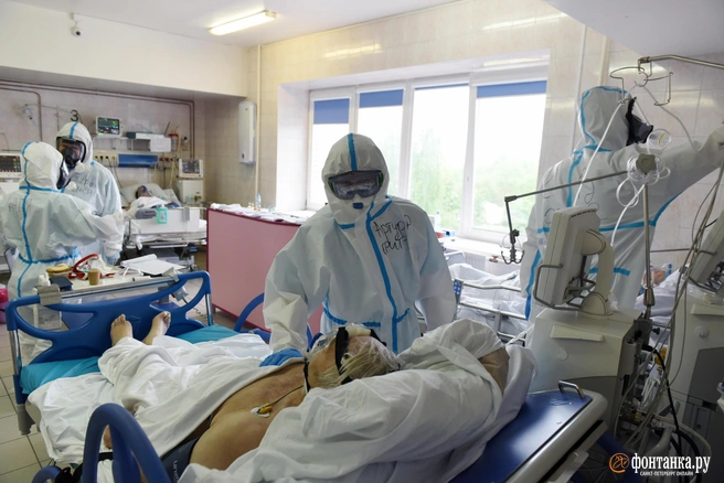 В ковидном отделении | Источник: Андрей Бессонов / FONTANKA.RU