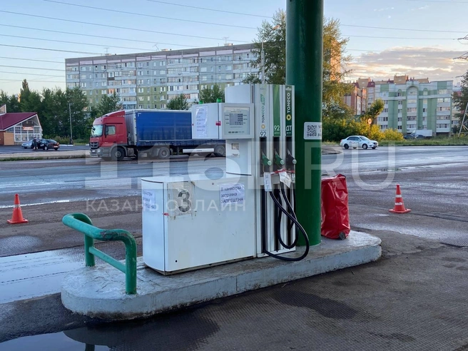 На заправке оставался только АИ-95 за 67 рублей | Источник: Руфина Калимуллина / 116.RU