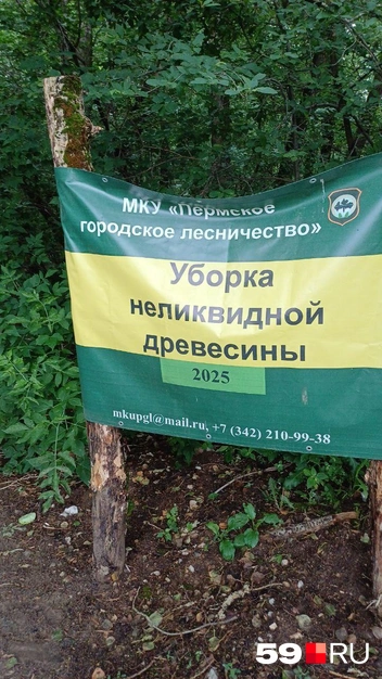 На месте висит предупреждающая табличка | Источник: Читатель 59.RU 