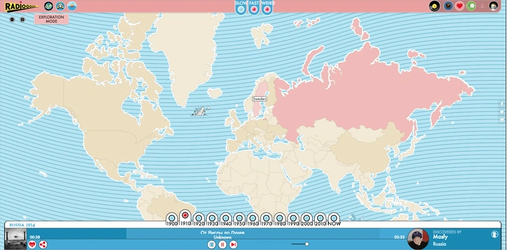 Интернет-радио Radiooooo — глобальная музыкальная машина времени