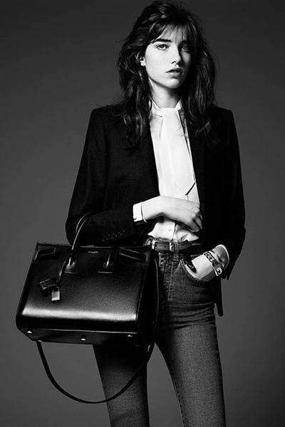 Модель Грейс Хартцель в рекламной кампании pre-fall 2014, Saint Laurent | Источник: Архивы пресс-служб