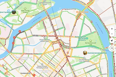 Пробки в Петербурге вечером 30 сентября