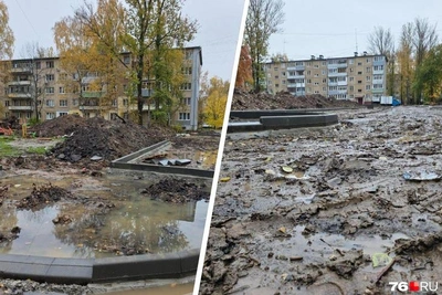 Ярославцы жалуются на разрытый двор на Панина