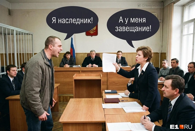 Мирно договориться родственники не смогли, поэтому пошли в суд | Источник: Филипп Сапегин / E1.RU