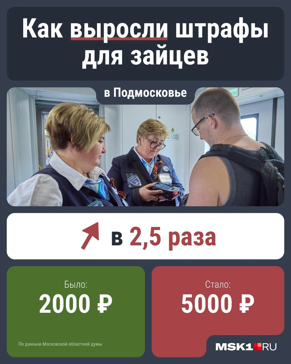 В Подмосковье в 2,5 раза повысили сумму штрафа за неоплаченный проезд | Источник: Серафима Пантыкина / Городские медиа