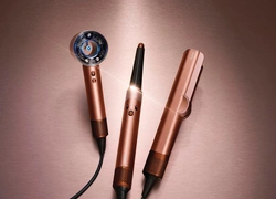 «Янтарный шелк» — Dyson представил праздничную коллекцию устройств для ухода за волосами