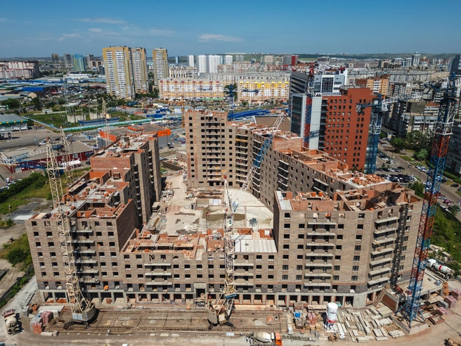 Так стройка выглядела в июне 2025 года | Источник: наш. дом.рф