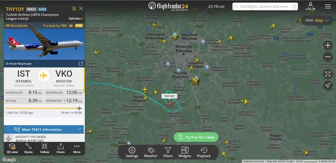Источник: Flightradar24