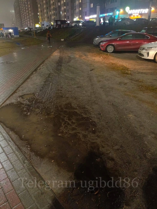 Пострадавшие шли по тротуару | Источник: Госавтоинспекция Югры / t.me
