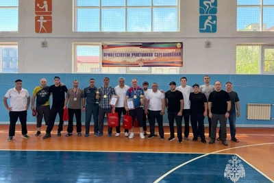 Соревнования по настольному теннису среди огнеборцев в Махачкале