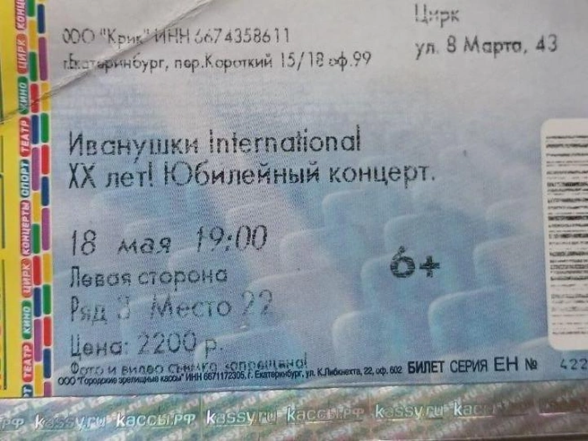 Концерт группы «Иванушки International» в цирке состоялся в 2017 году. | Источник: читательница E1.RU