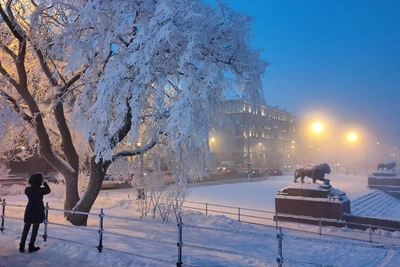 Saint Petersburg records its coldest temperature this winter