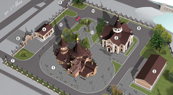 Участок находится рядом с районной площадью и дворцом культуры | Источник: администрация Новокузнецка