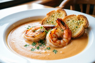 Сливочный суп с креветками: простой рецепт за 30 минут