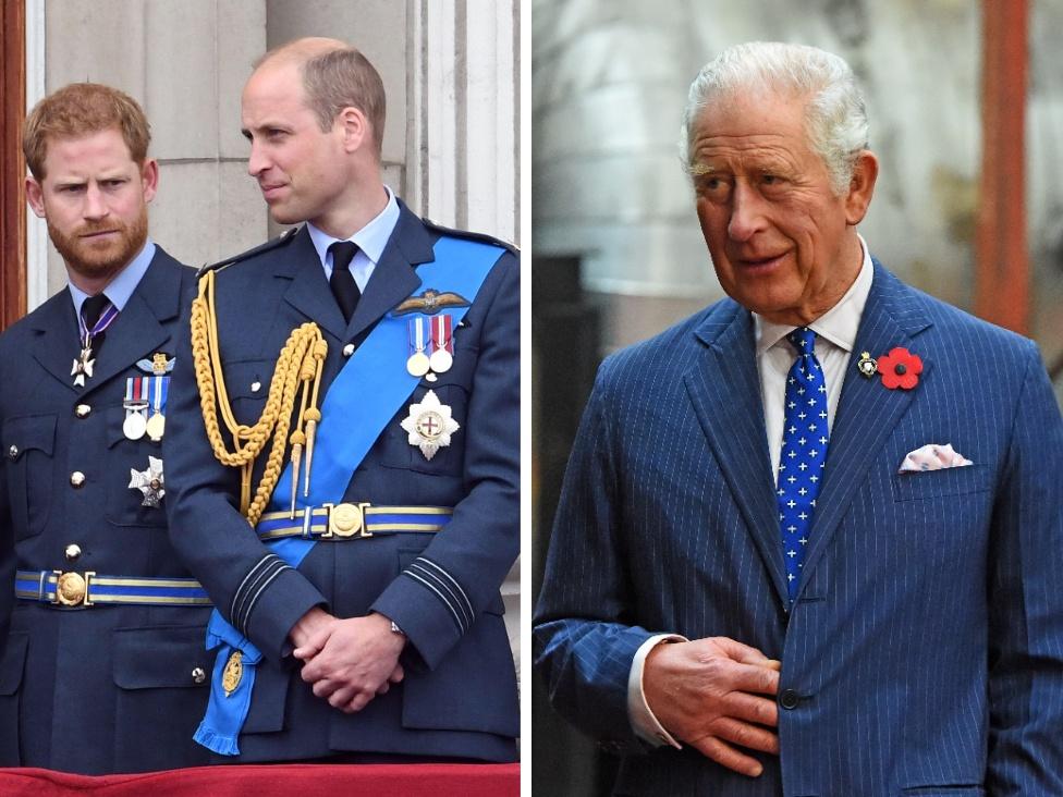 Братья Уильям и Гарри; король Карл | marieclaire.ru