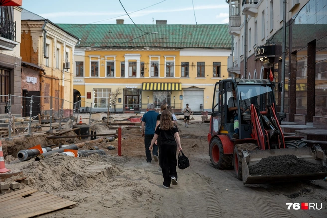 После благоустройства здесь будет большая пешеходная зона | Источник: Александр Куренной / 76.RU