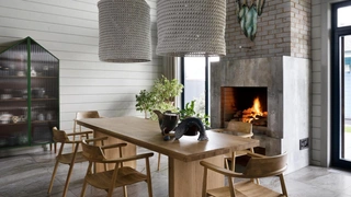 Камин в загородном доме: 70+ идей