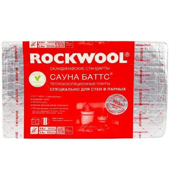 Каменная вата «Сауна Баттс», Rockwool