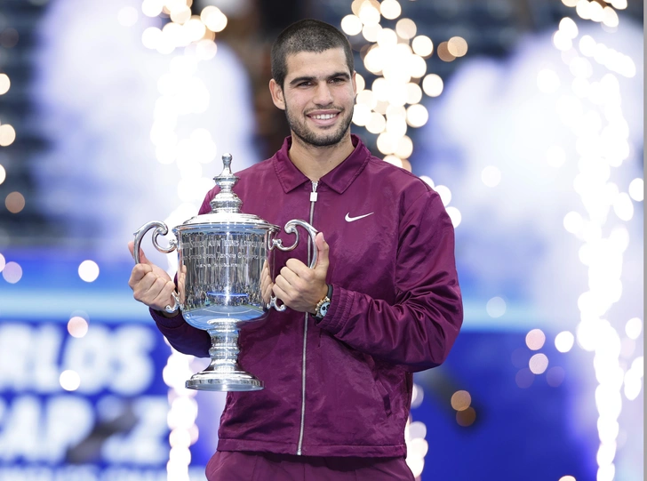 Карлос Алькарас — чемпион US Open 2025 с рекордным призом в 5 миллионов долларов | Источник: COREY SIPKIN