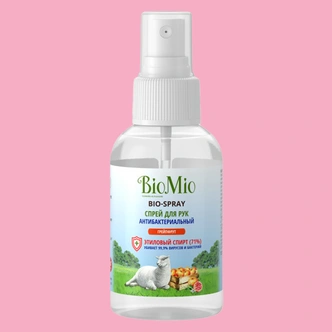 BioMio Антибактериальный спрей для рук BIO-SPRAY с эфирным маслом грейпфрута