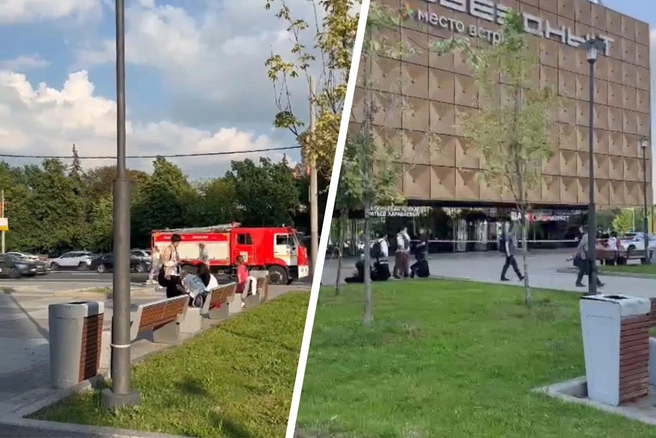 Около 150 человек эвакуировали из торгового центра «Место встречи Звездный» | Источник: Проспект Вернадского life / T.me