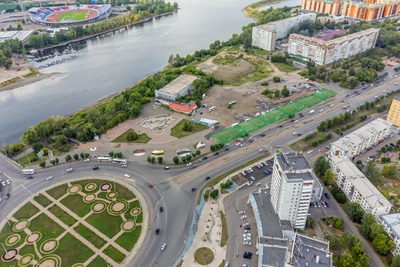 На Предмостной площади начали сносить павильоны