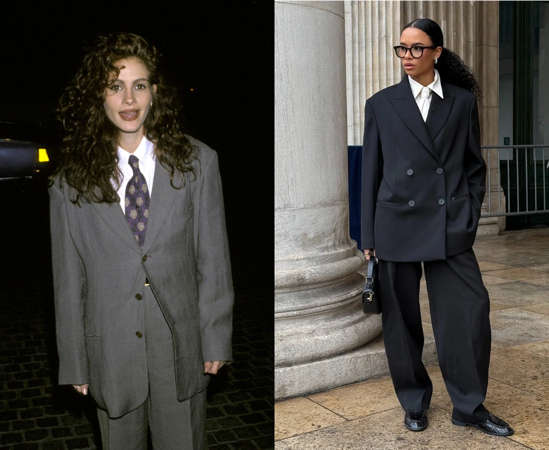 Брючный костюм снова в моде — и теперь он про ауру и власть, а не офис | marieclaire.ru