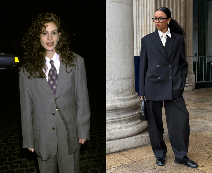 Брючный костюм снова в моде — и теперь он про ауру и власть, а не офис