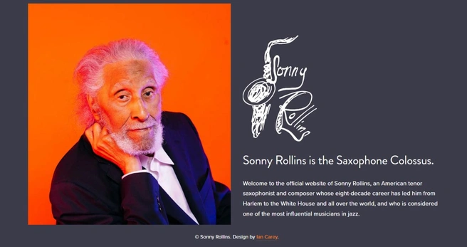 Скриншот с сайта sonnyrollins.com | www.fontanka.ru