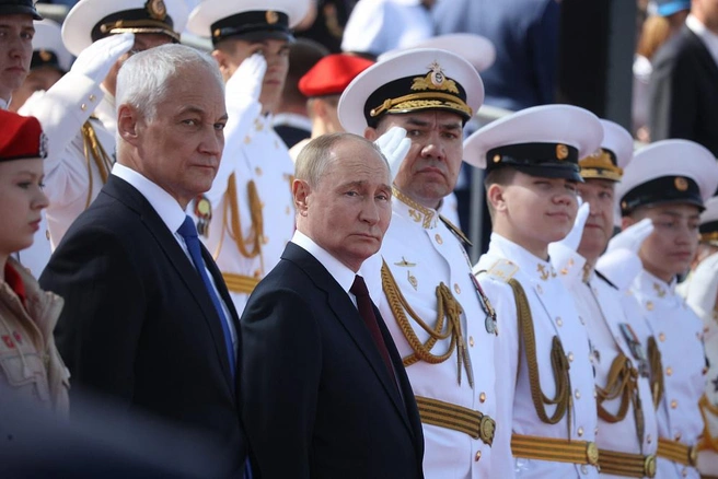 Парад на день ВМФ, 2024 год | Источник: Сергей Михайличенко / «Фонтанка.ру»