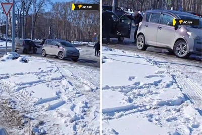 Конфликт на заправке в Новосибирске с перцовым баллончиком