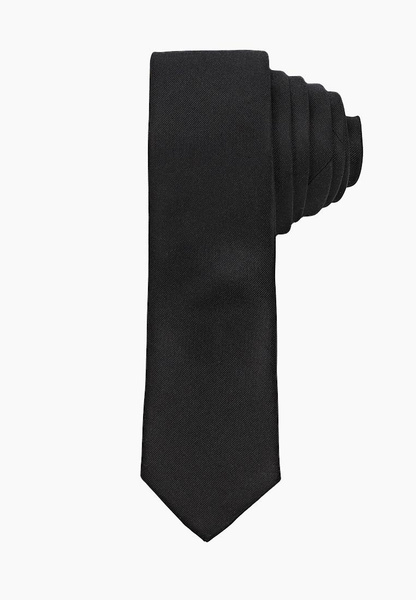 Черный классический галстук 