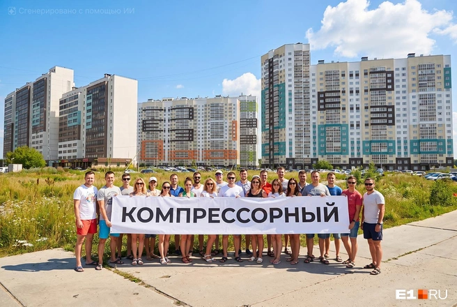Главная боль Компрессорного — въезды и выезды в микрорайон | Источник: Филипп Сапегин / E1.RU