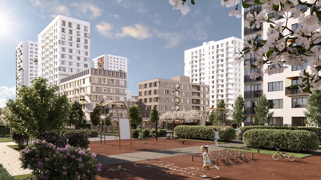 Фасад одной из секций облицуют кирпичом. За счет этого улица наполнится уютом и теплом, которое вечером будет поддерживать архитектурная подсветка | Источник: «Характер»