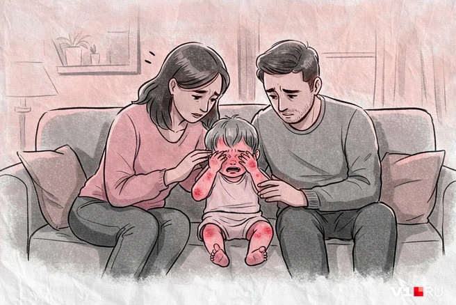 В отличие от взрослых малыши страдают наиболее явно и болезненно | Источник: Полина Авдошина / V1.RU