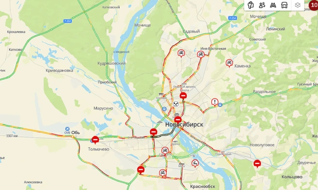 Очевидцы предупреждают о нескольких ДТП  | Источник: 2ГИС
