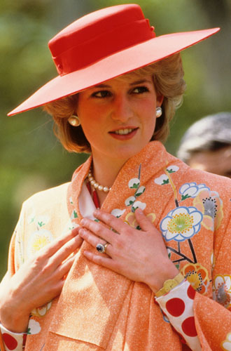 1986Диана в Киото во время официального визита в Японию 1 мая 1986 года.
