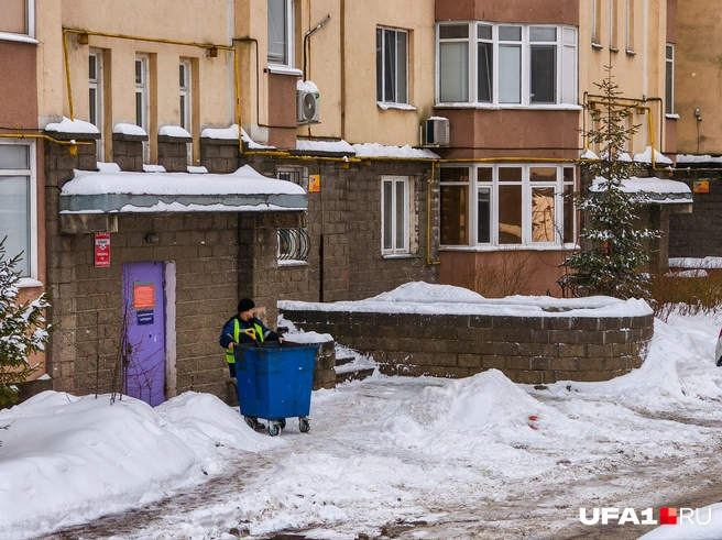 Контейнеры тоже неплохо было бы опустошить | Источник: Булат Салихов / UFA1.RU