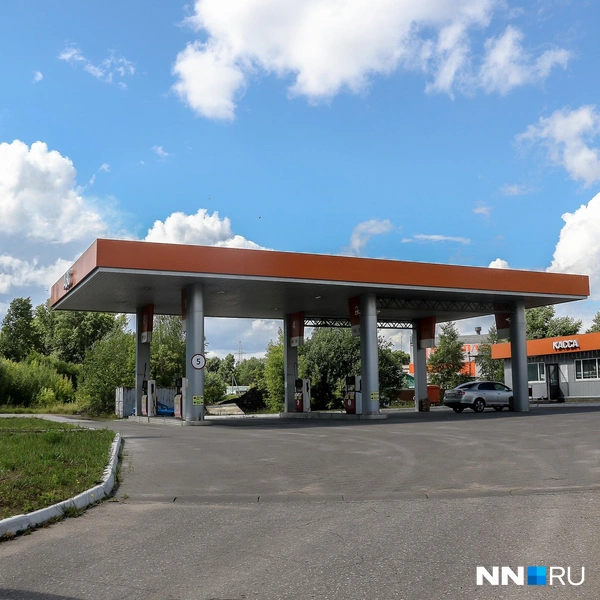 Другая АЗС тоже пустая | Источник: Наталья Бурухина / NN.RU