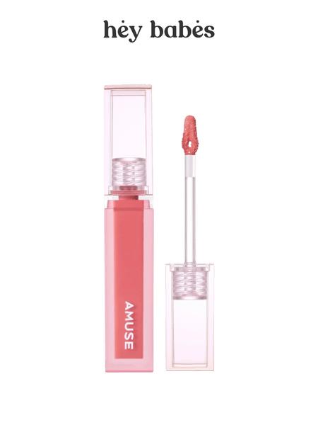 Глянцевый тинт для губ в розовом оттенке AMUSE Dew Tint 14 Pleasing