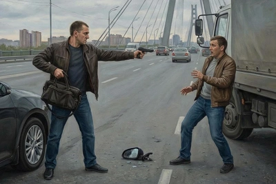 Новосибирец может стать подозреваемым после стрельбы на дороге