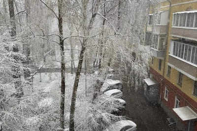 Снегопад 20 апреля: в Рязани 12 см, в Нижнем Новгороде 14 см
